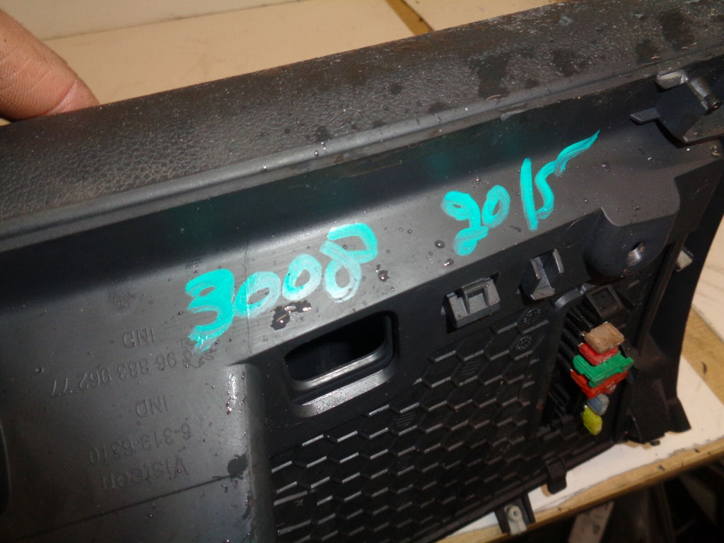 PEUGEOT 3008 2015 GLOVE BOX STORAGE COMPARTMENT 9688396277