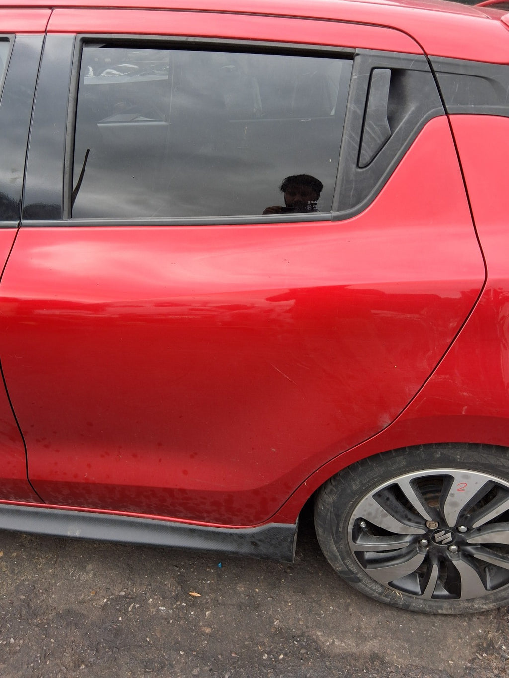 2019 SUZUKI SWIFT MK4 NSR PASSENGER SIDE REAR LEFT BARE DOOR BURNING RED ZWP