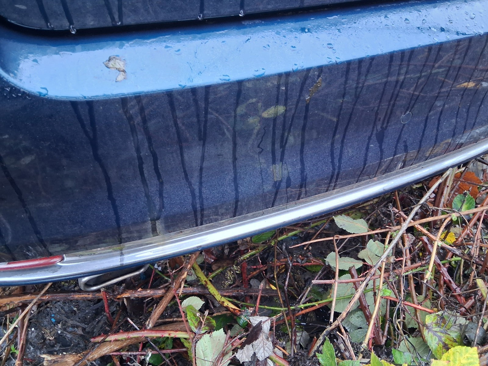 2023 FIAT 500 MHEV COMPLETE REAR BUMPER BLUE