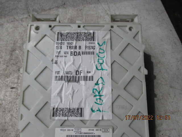 FORD FOCUS MK3 2016 BCM BODY CONTROL MODULE F1DT14A073DF