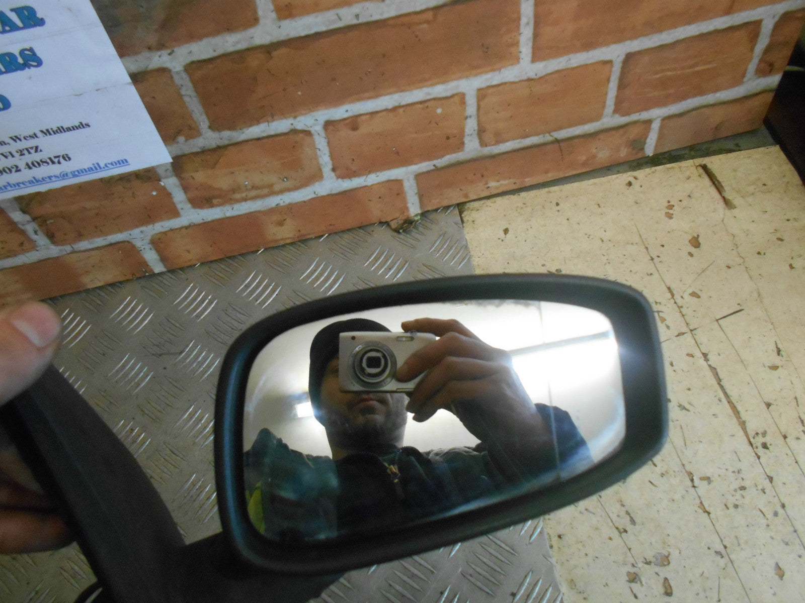 FIAT STILO 192 2002 OS DRIVER SIDE ELECTRIC DOOR WING MIRROR BLUE