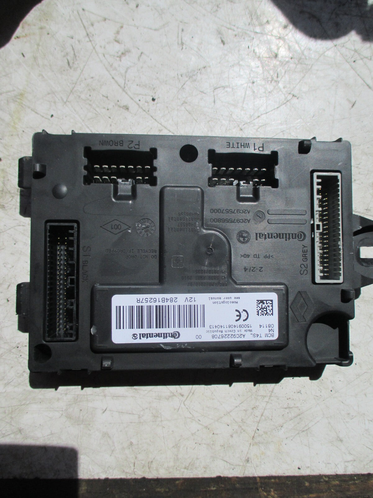 RENAULT CLIO MK4 BCM BODY CONTROL MODULE 284B16257R