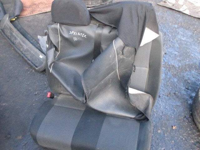 MERCEDES BENZ SPRINTER W906 2012 NSF PASSENGER FRONT COMPLETE TWIN SEAT FABRIC