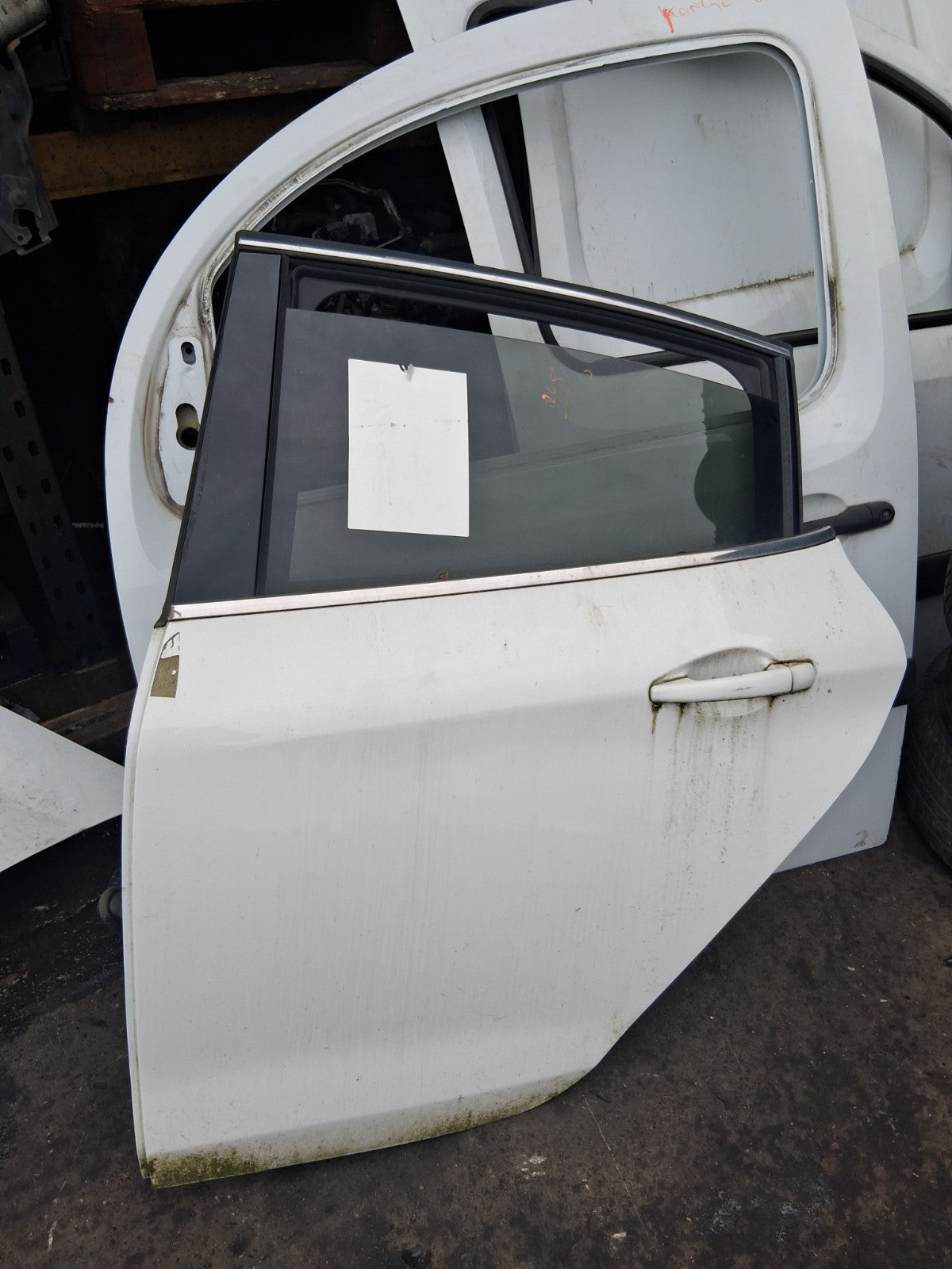 2017 PEUGEOT 208 5 DOOR NSR PASSENGER SIDE REAR LEFT COMPLETE DOOR WHITE EVL