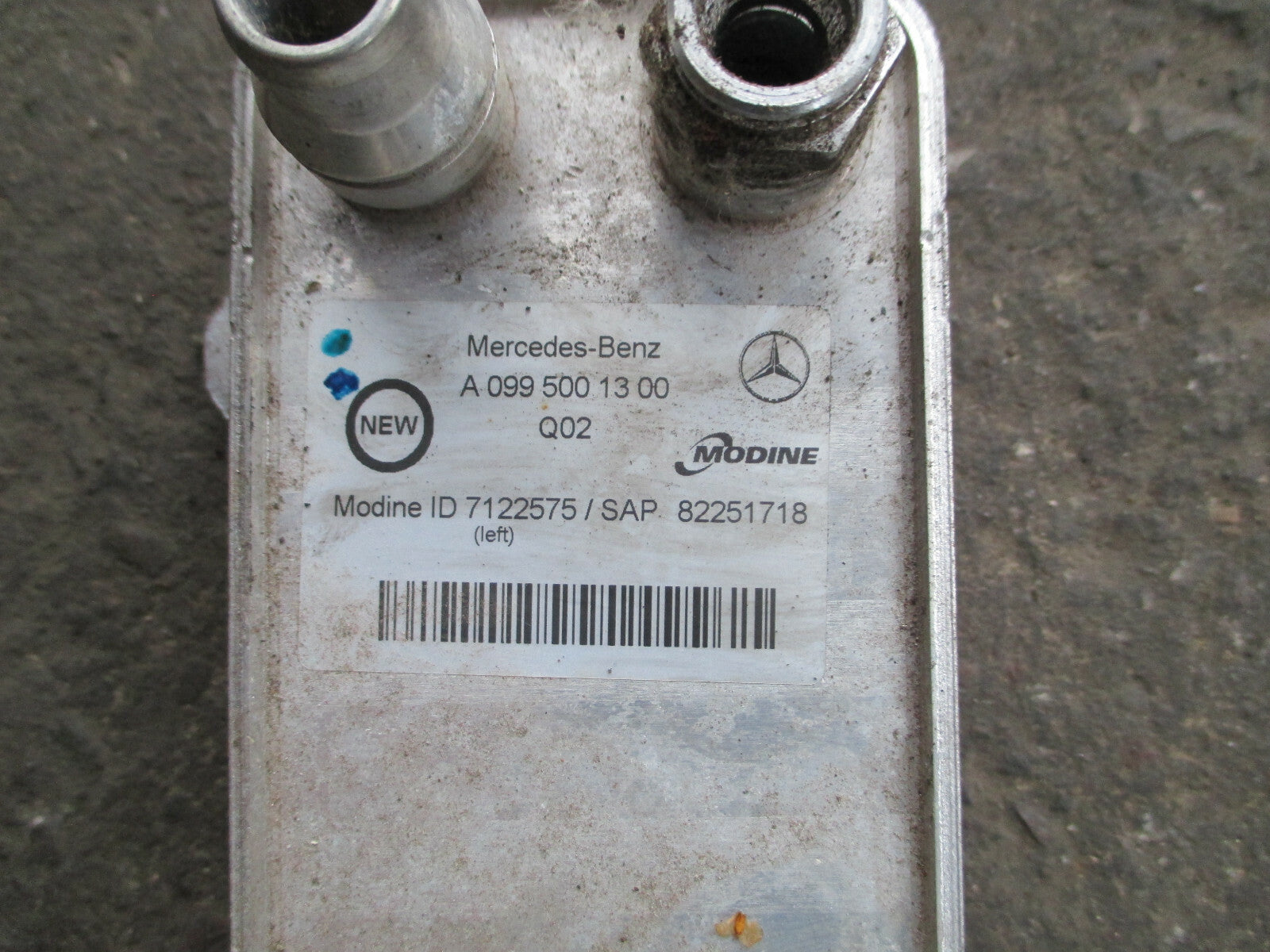 MERCEDES S CLASS 2017 GEARBOX OIL COOLER A0995001300