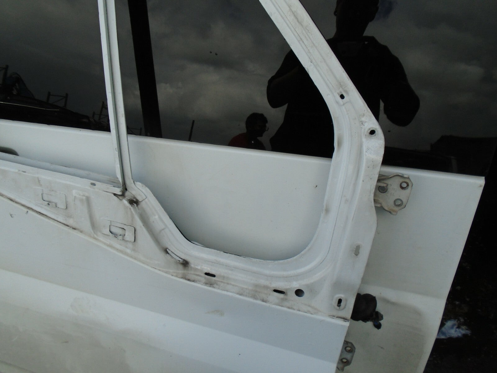 FORD TRANSIT MK7 VAN 2012 OSF DRIVER SIDE FRONT BARE DOOR SHELL FRAME WHITE