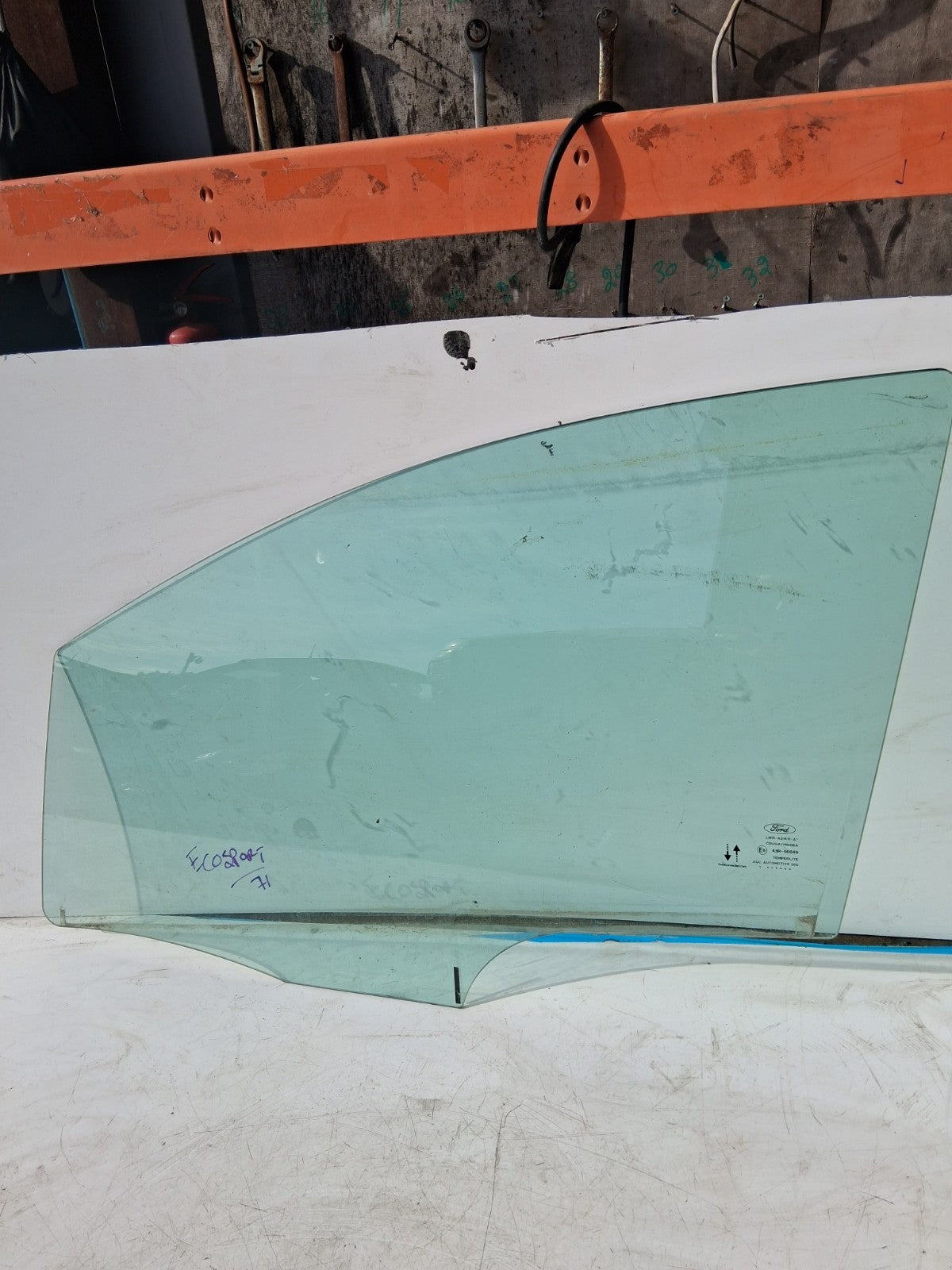 2021 FORD ECOSPORT 71 NSF PASSENGER SIDE FRONT DOOR WINDOW GLASS 43R00049