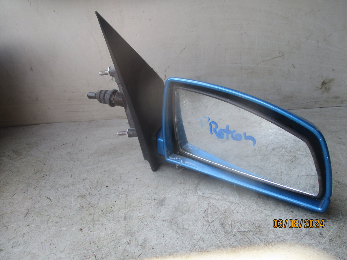 2009 PROTON SAVVY  OSF DRIVER SIDE BLUE WING MIRROR