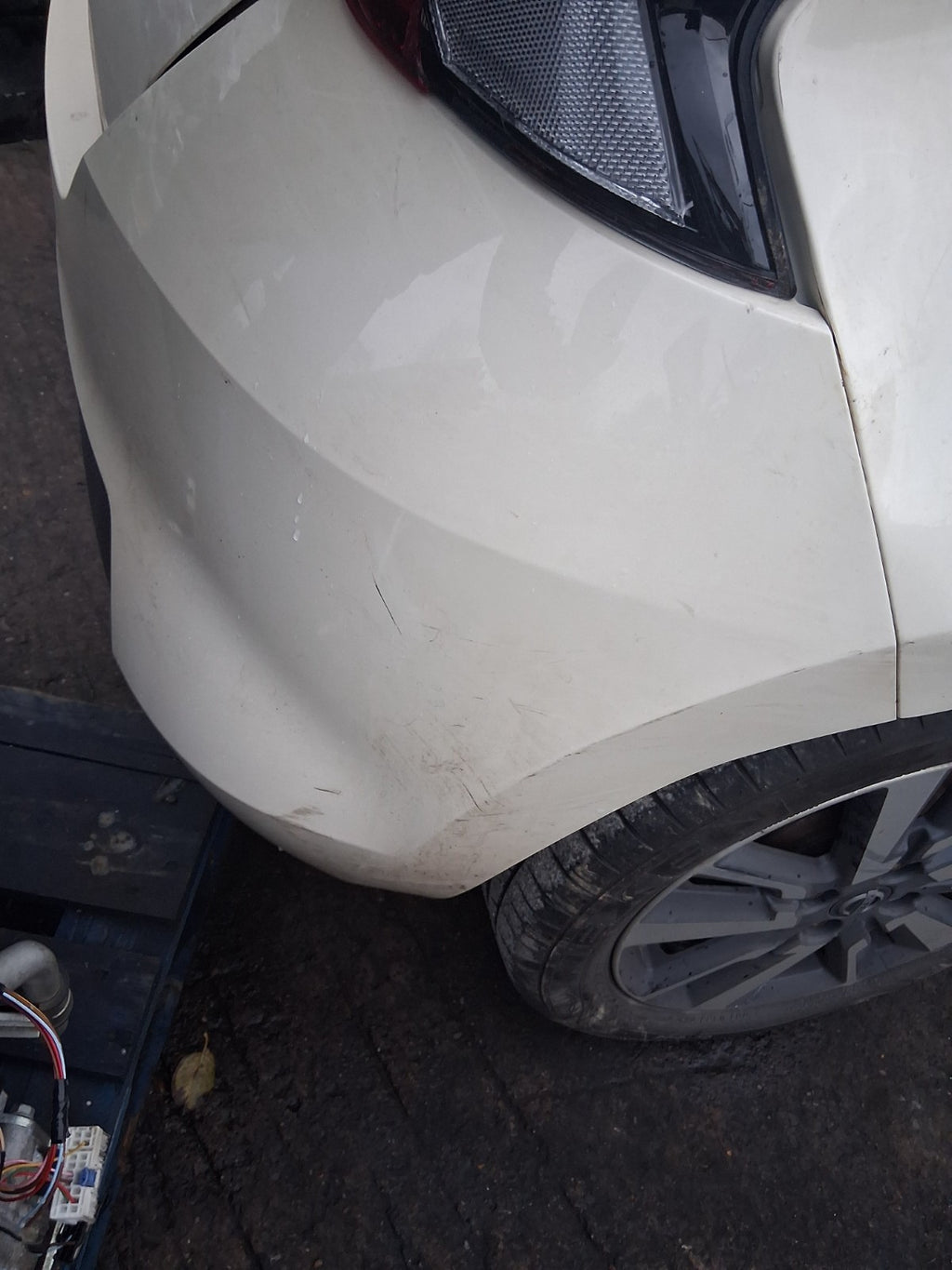 2018 NISSAN MICRA K14 COMPLETE REAR BUMPER IVORY D16