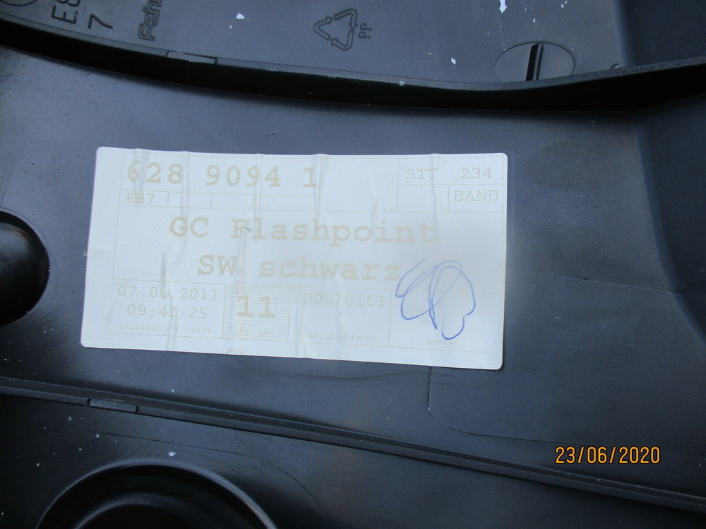 BMW 1 SERIES 2008 E87 2008 NS PASSENGER SEAT CORNER REST TRIM PANEL 7118681