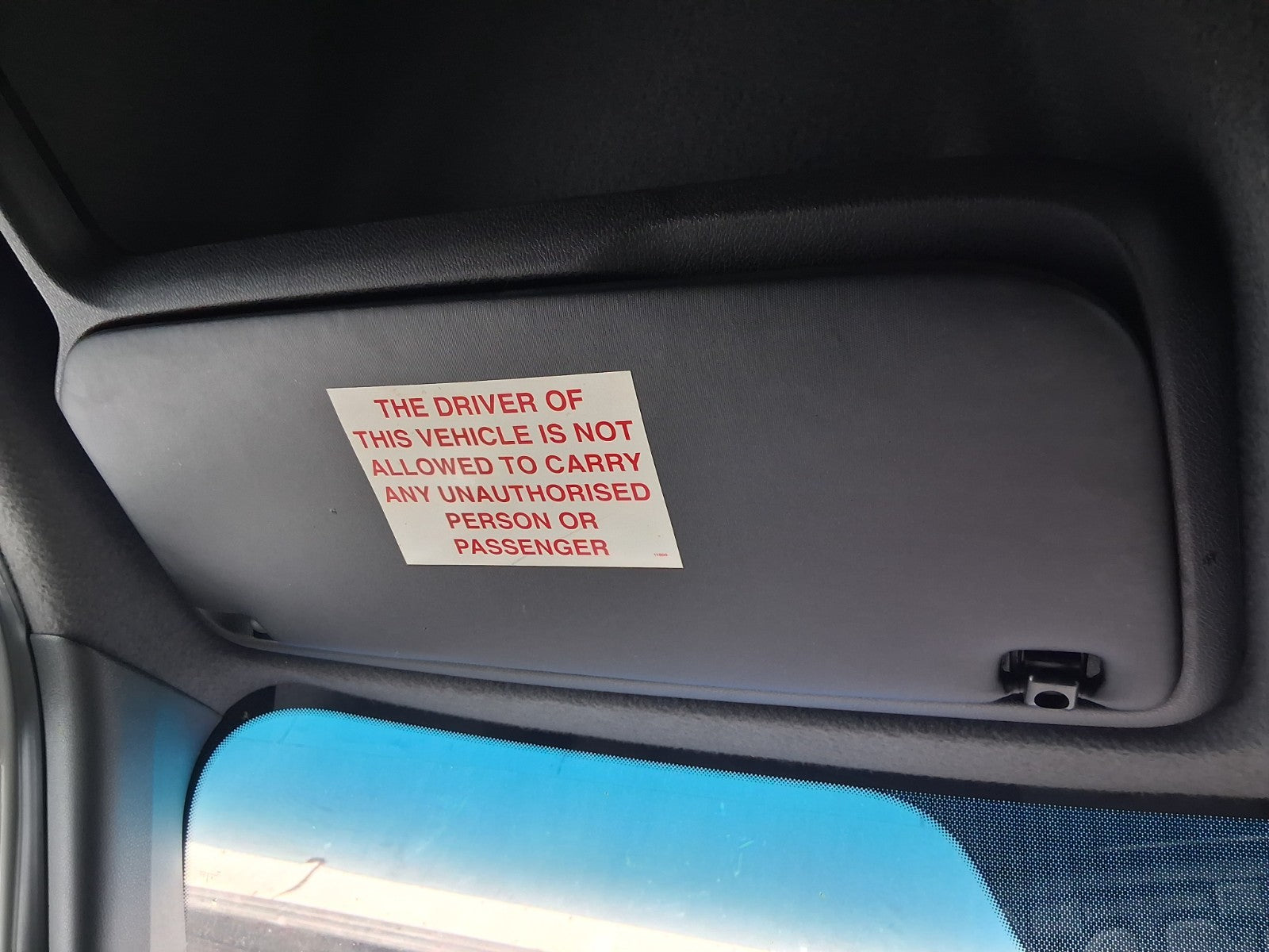 2018 MERCEDES BENZ SPRINTER W907 NSF PASSENGER SIDE FRONT LEFT SUN VISOR SHADE
