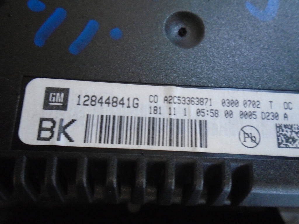 VAUXHALL INSIGNIA 2011 MK1 FRONT DASHBOARD DISPLAY SCREEN AIR VENT 12844841G