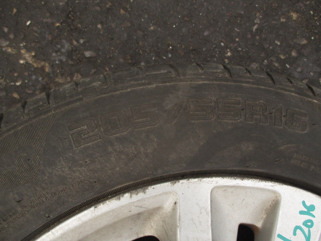 2014 PEUGEOT 308 MK2 16 INCH ALLOY WHEEL WITH TYRE 205/55R16 REF 1