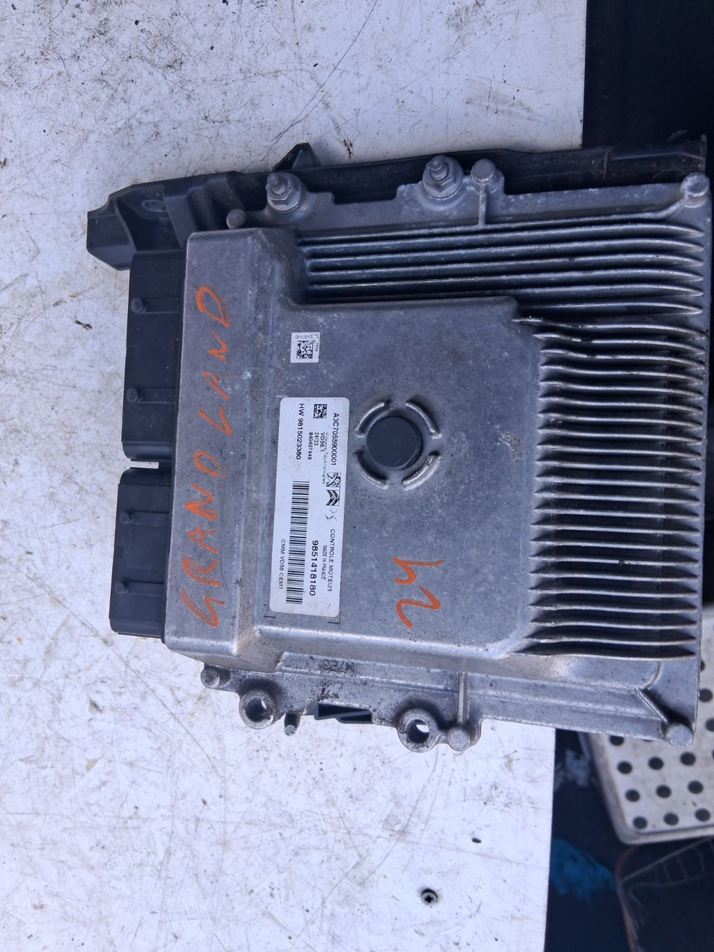 2024 VAUXHALL GRANDLAND 1.2 PETROL ECU ENGINE CONTROL UNIT 9851418180
