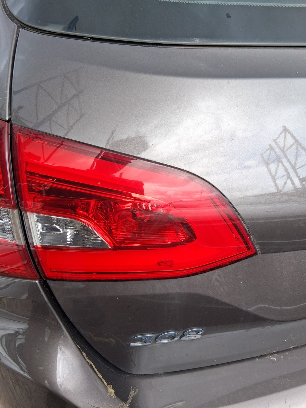 2015 PEUGEOT 308 MK2 ESTATE NSR DRIVER SIDE REAR LEFT INNER TAIL LIGHT