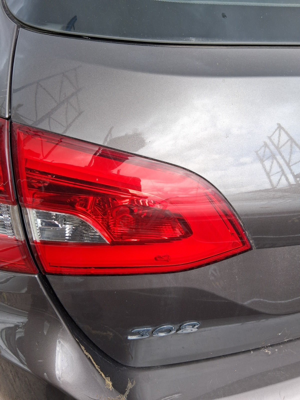 2015 PEUGEOT 308 MK2 ESTATE NSR DRIVER SIDE REAR LEFT INNER TAIL LIGHT