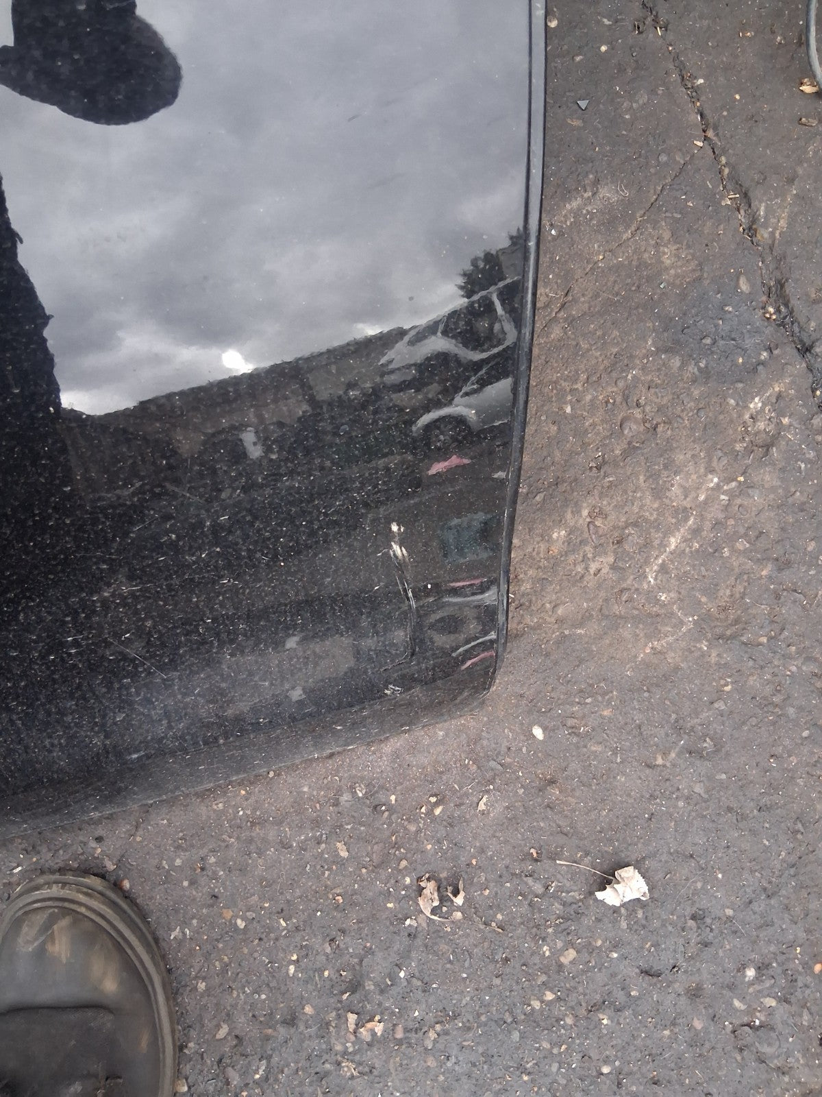 2014 PEUGEOT 208 OSR DRIVER SIDE REAR RIGHT DOOR PEARL BLACK KTV