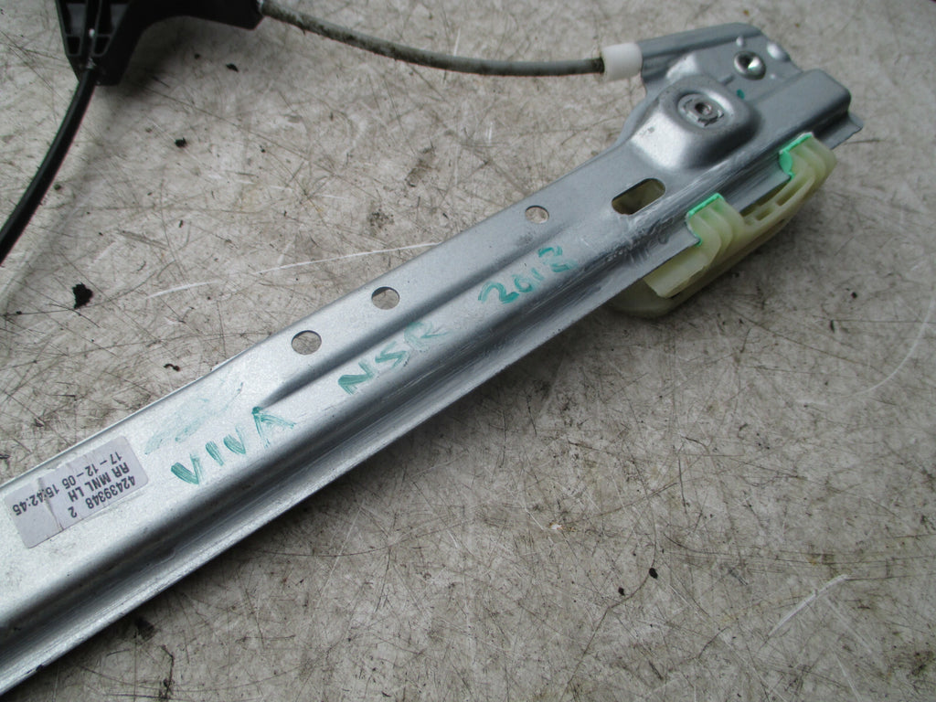 VAUXHALL VIVA 2018 NSR PASSENGER SIDE REAR DOOR WINDOW REGULATOR 42439348