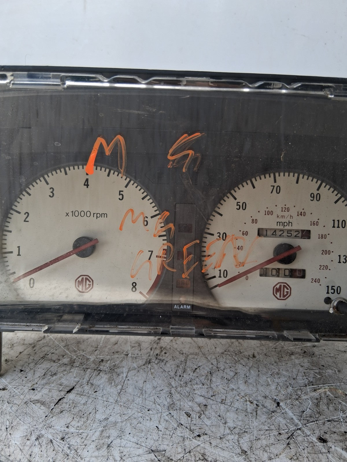 1996 MG F SPEEDO SPEEDOMETER INSTRUMENT CLUSTER