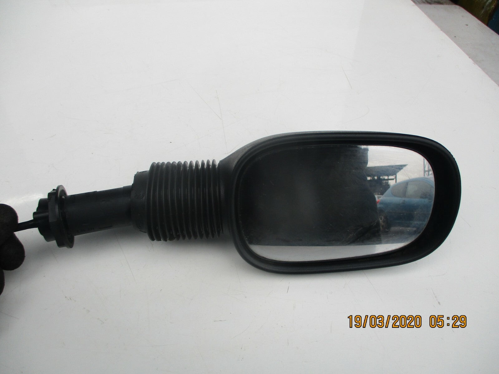 FORD KA MK1 2004 OS DRIVER SIDE MANUAL DOOR WING MIRROR BLACK PLASTIC