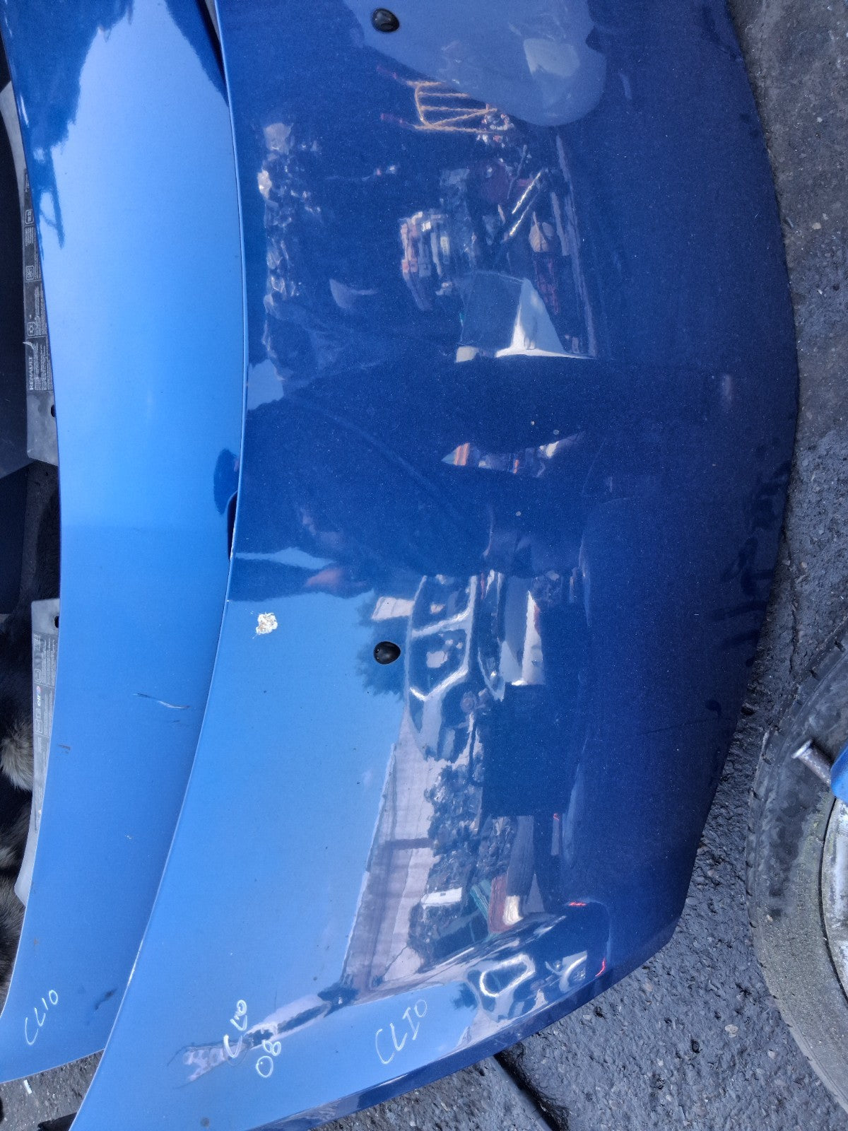 2008 RENAULT CLIO MK3 FRONT BONNET HOOD PANEL BLUE