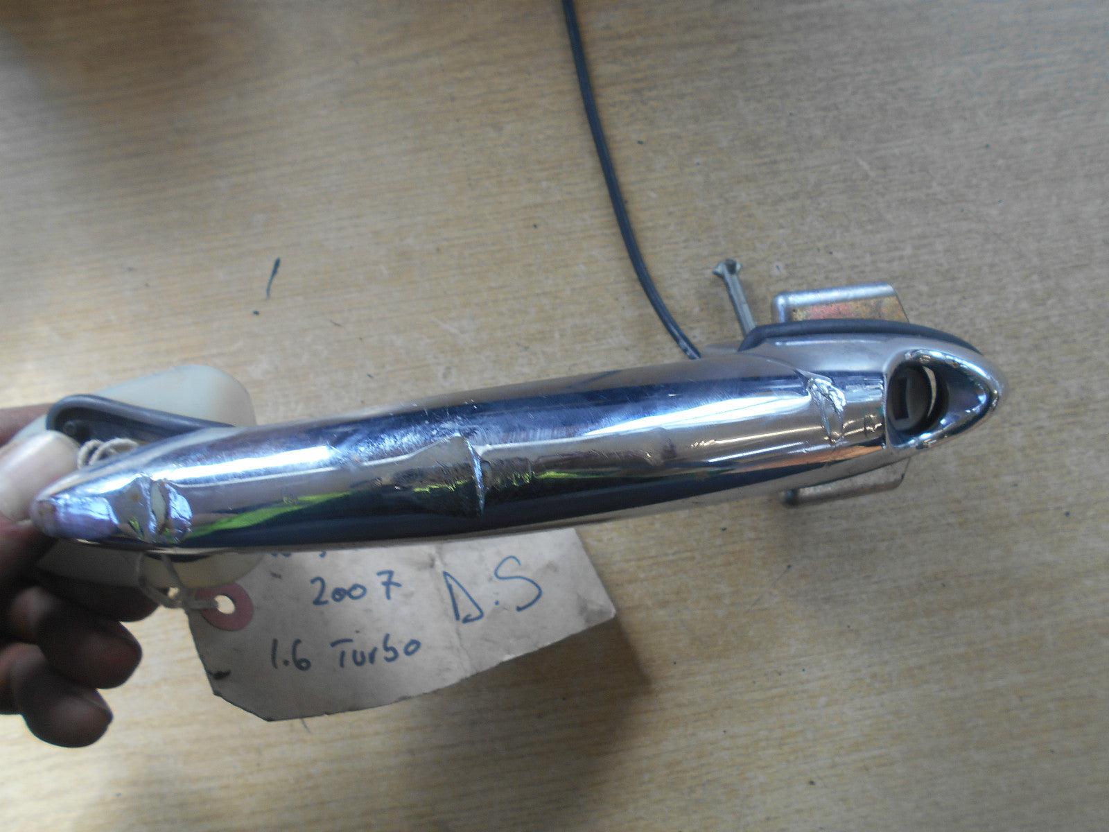 BMW MINI COOPER S 2007 R56 OSF DRIVER SIDE FRONT CHROME EXTERIOR DOOR HANDLE