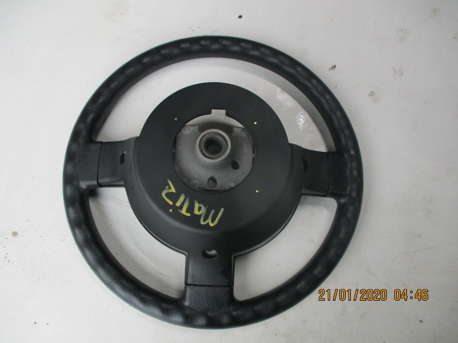 CHEVROLET MATIZ MK2 2009 3 SPOKE STEERING WHEEL ASSEMBLY FM9LABH9H