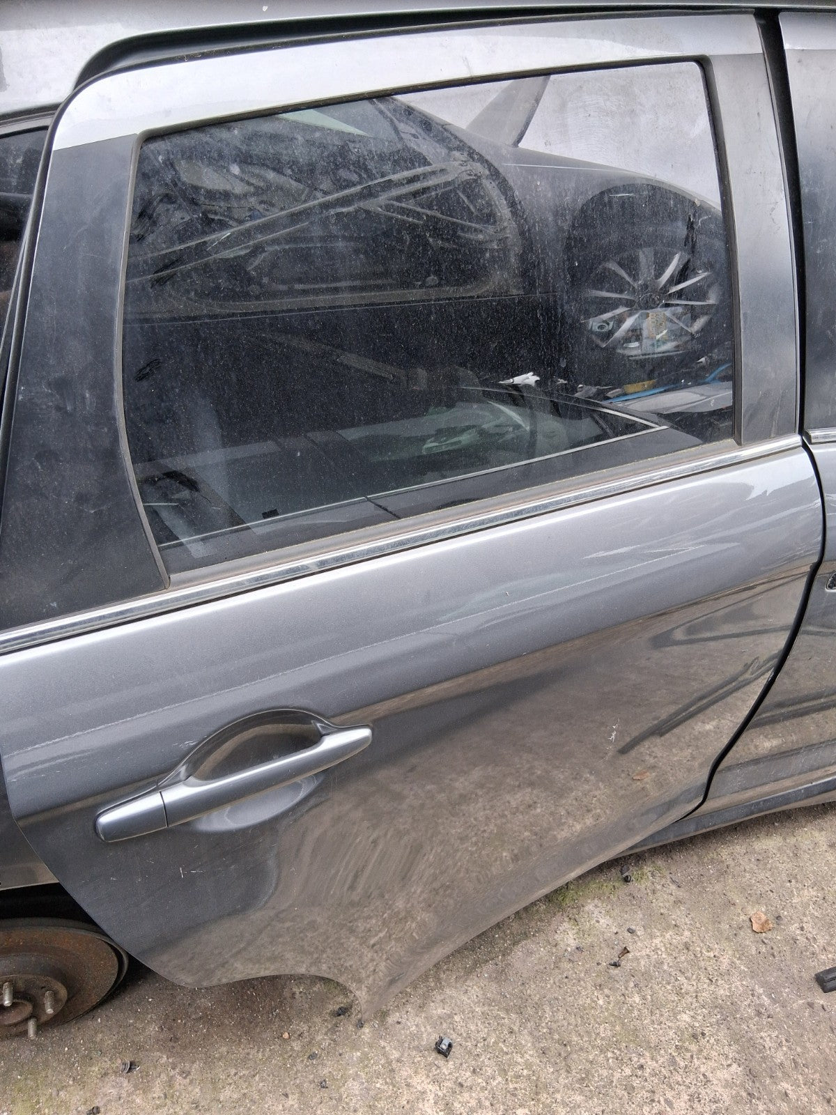 2020 MITSUBISHI ASX OSR DRIVER SIDE REAR RIGHT BARE DOOR TITANIUM GREY METALLIC
