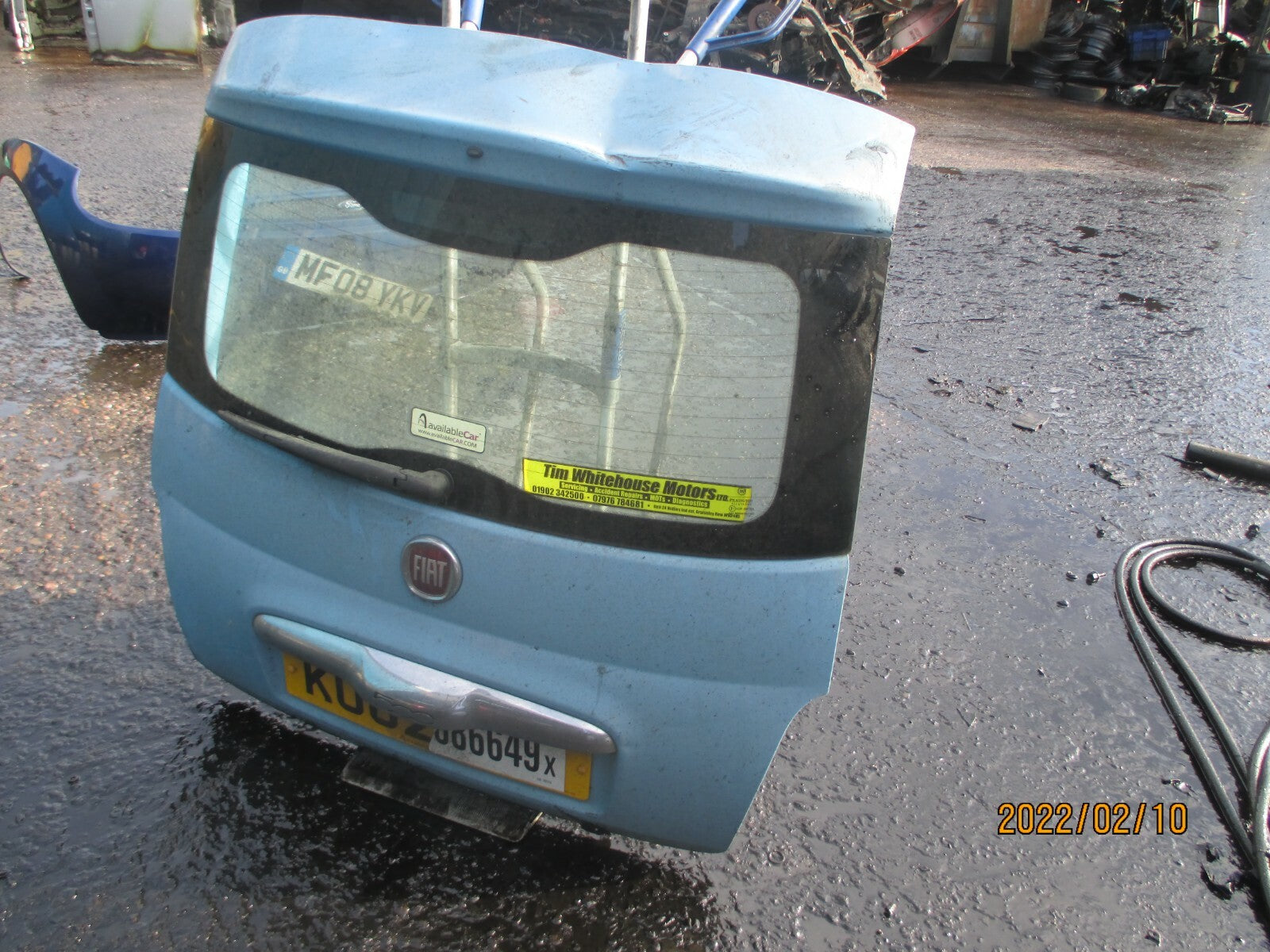 FIAT 500 POP 2012 3 DOOR REAR COMPLETE TAILGATE BOOTLID