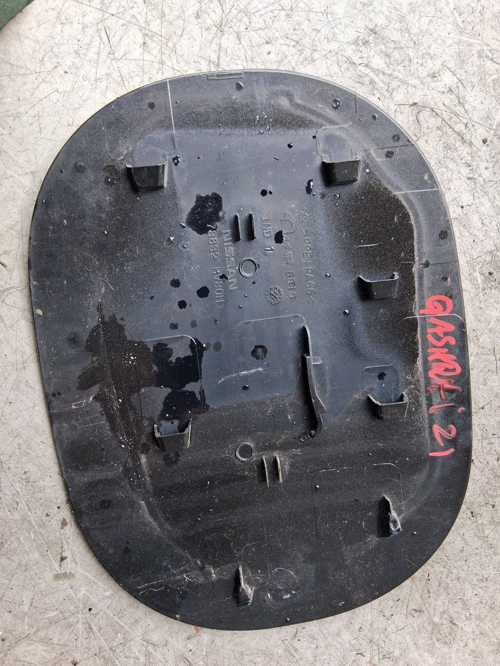 2020 NISSAN QASHQAI J11 MK2 FUEL FLAP LID COVER BLACK 78832HV80H