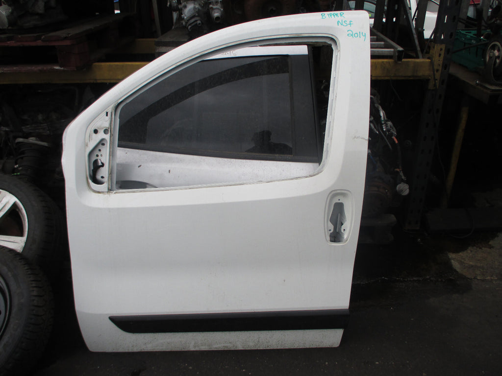 PEUGEOT BIPPER 2014 NSF PASSENGER SIDE FRONT BARE DOOR WHITE