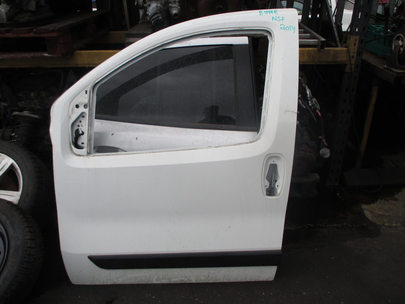 PEUGEOT BIPPER 2014 NSF PASSENGER SIDE FRONT BARE DOOR WHITE