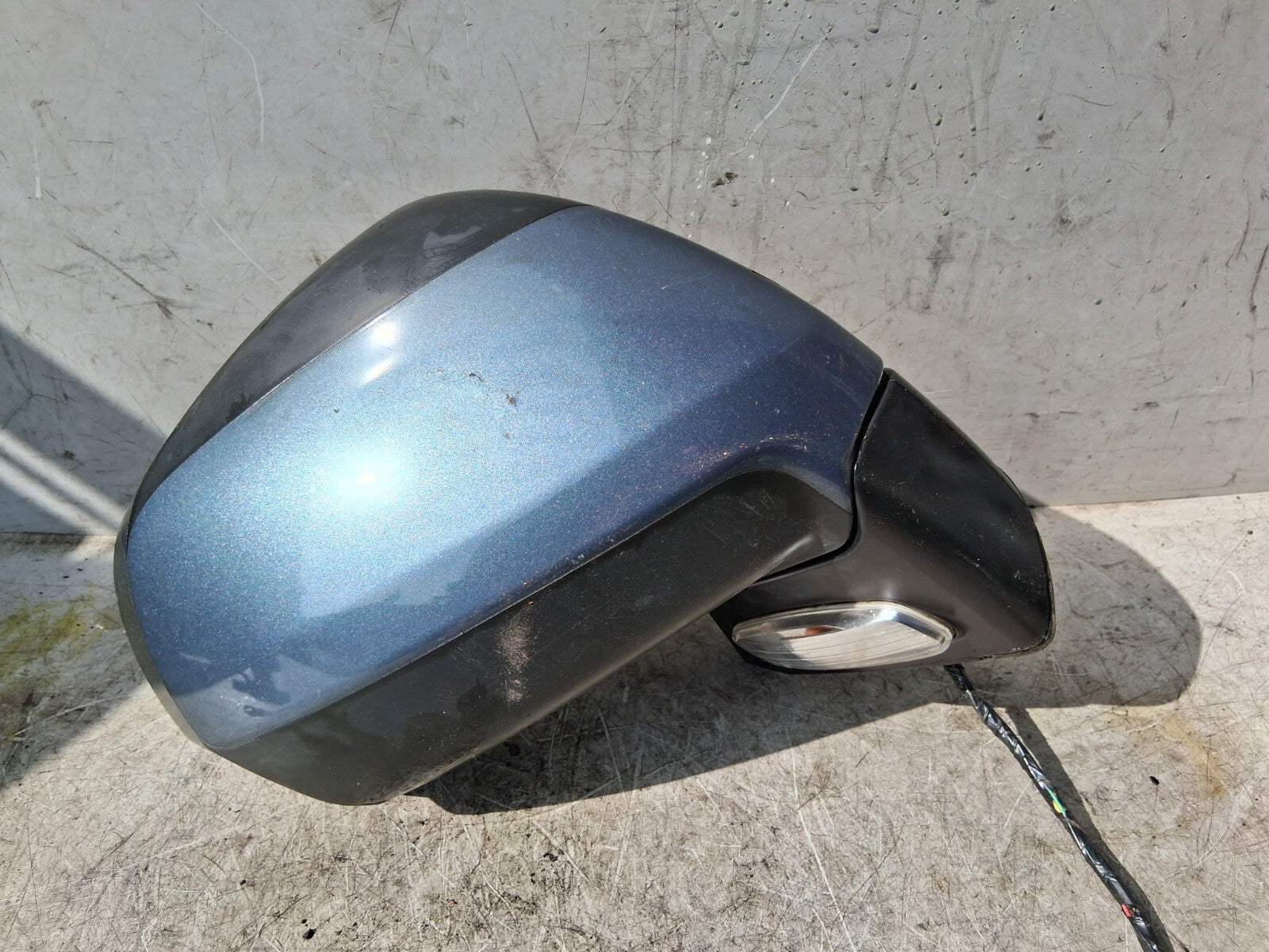 2009 CITROEN C4 GRAND PICASSO OS DRIVER SIDE RIGHT WING MIRROR BLUE 024384