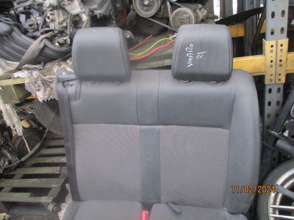 VAUXHALL VIVARO MK3 2021 NSF PASSENGER FRONT DOUBLE TWIN SEAT HALF LEATHER