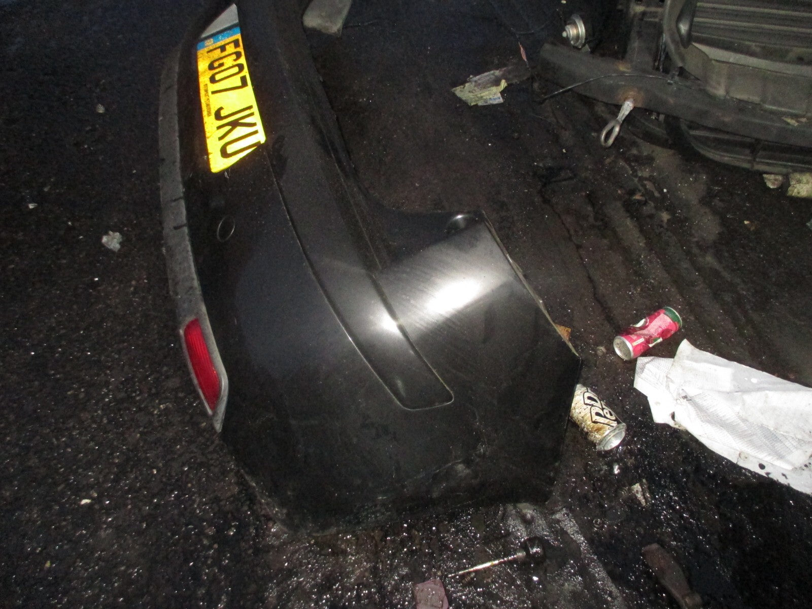 CITROEN C4 2007 REAR COMPLETE BUMPER BLACK
