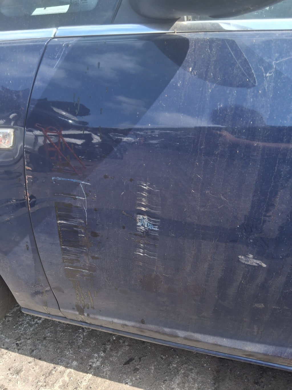 2013 VAUXHALL ASTRA J ESTATE NSF PASSENGER SIDE FRONT LEFT BARE DOOR BLUE