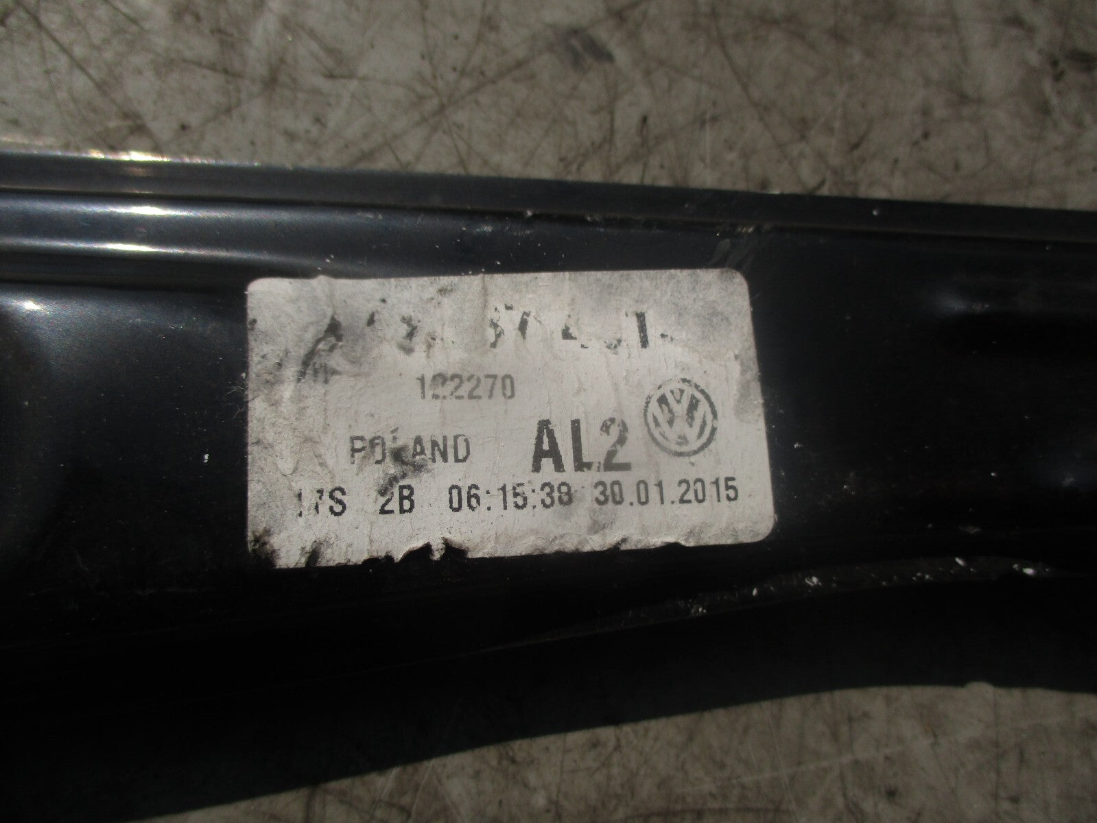 2015 VOLKSWAGEN GOLF MK7 NSF PASSENGER FRONT WINDOW MOTOR REGULATOR 5Q0959801B
