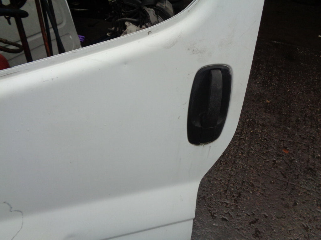 VAUXHALL VIVARO VAN 2007 NSF PASSENGER SIDE FRONT BARE DOOR SHELL IN WHITE