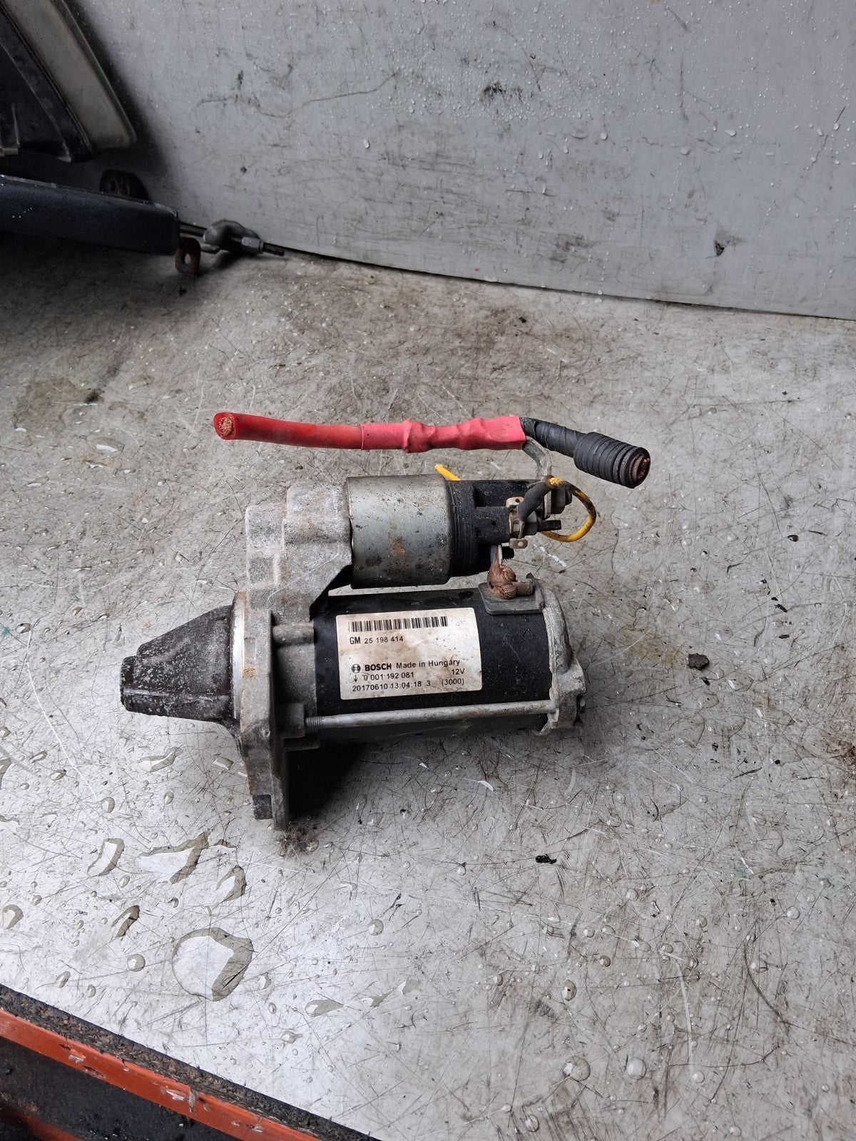2017 VAUXHALL CORSA E STARTER MOTOR 0001192081