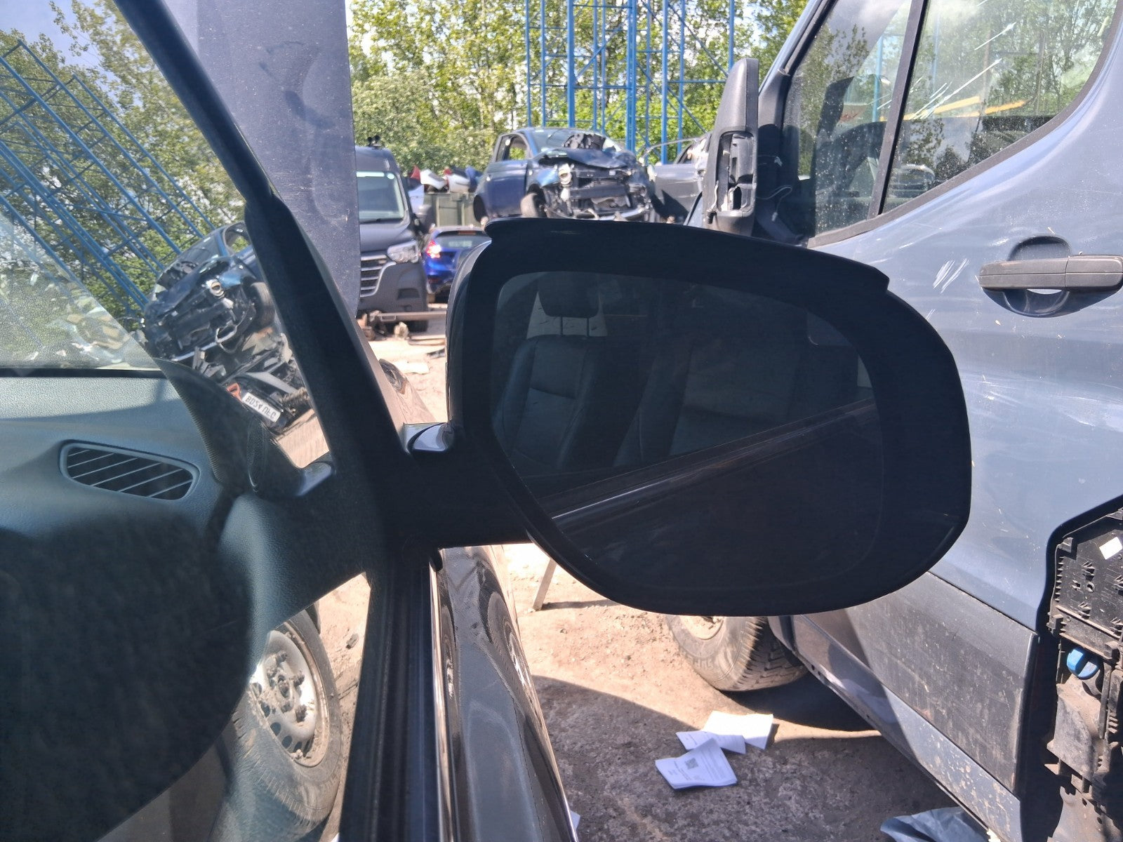 2018 MITSUBISHI OUTLANDER MK3 OSF DRIVER SIDE WING MIRROR AMETHYST BLACK X42