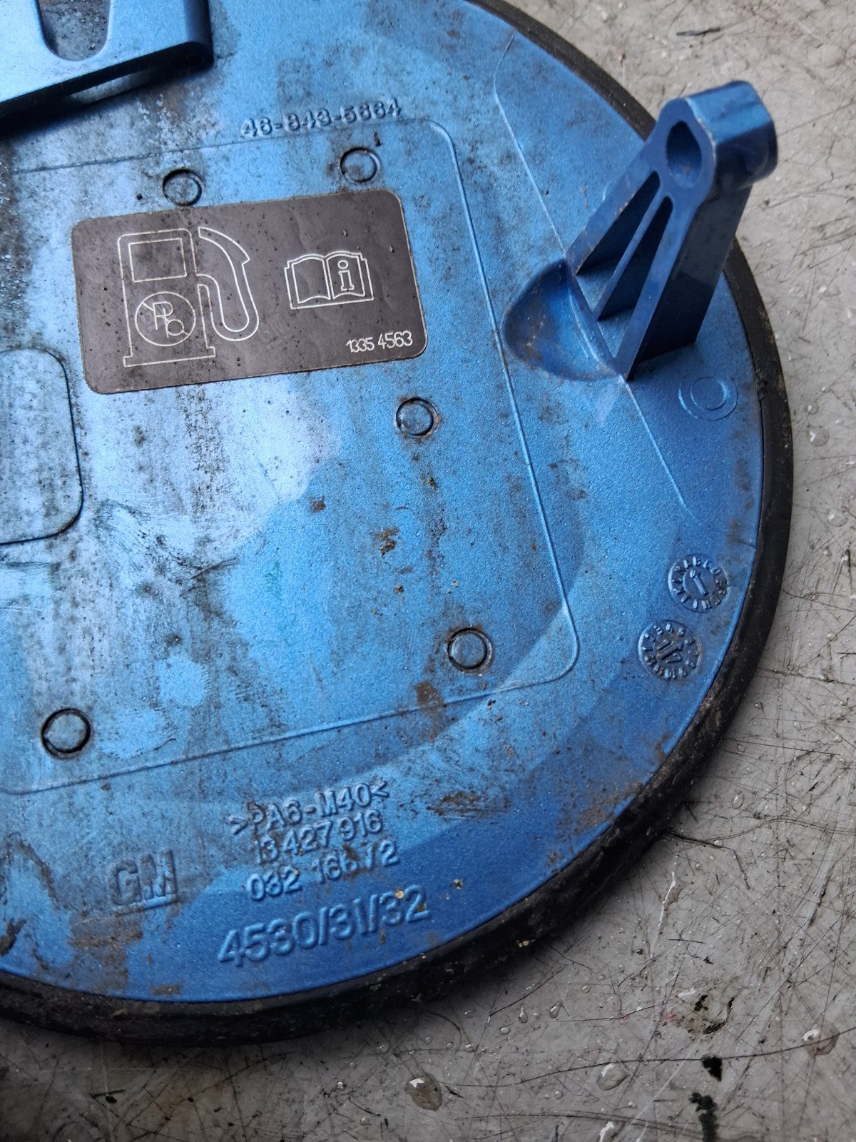 2017 VAUXHALL CORSA E FUEL FILLER FLAP 13183306