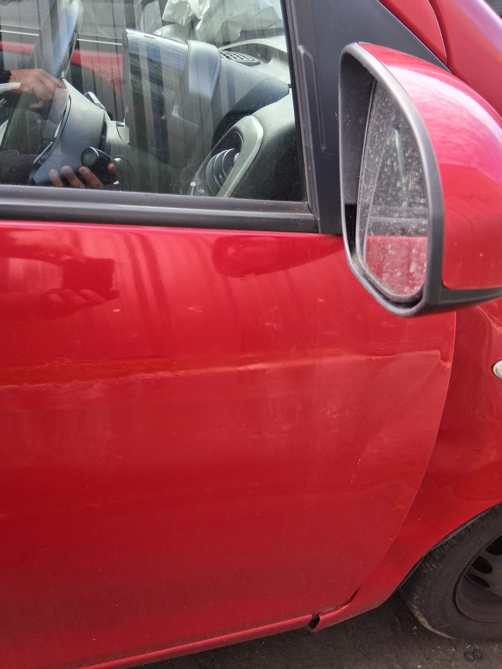 2016 PEUGEOT 108 MK2 OSF DRIVER SIDE FRONT RIGHT BARE DOOR SCARLET RED KJH
