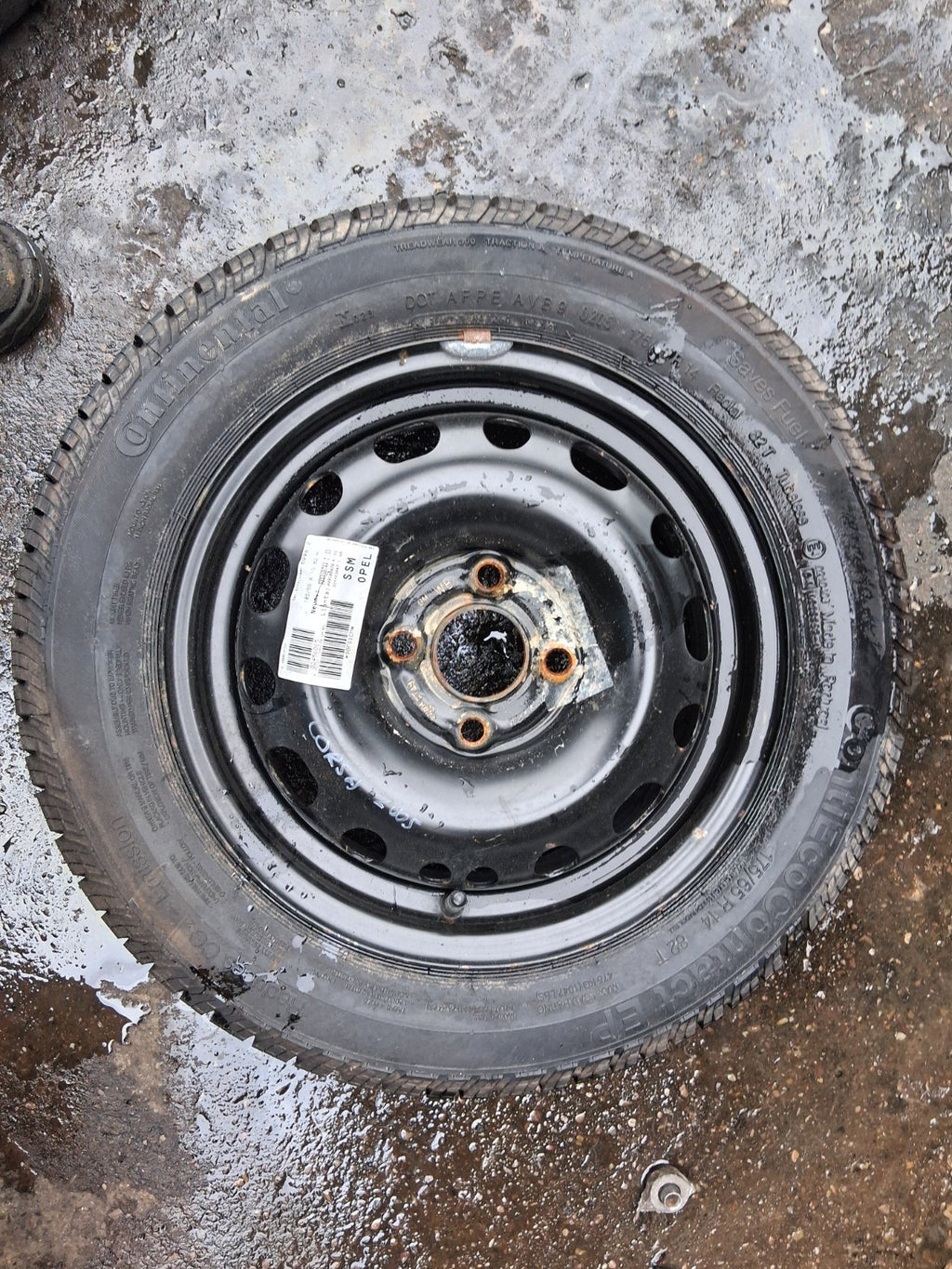 2005 VAUXHALL CORSA C 14 INCH SPACE SAVER SPARE WHEEL WITH TYRE 175/65R14