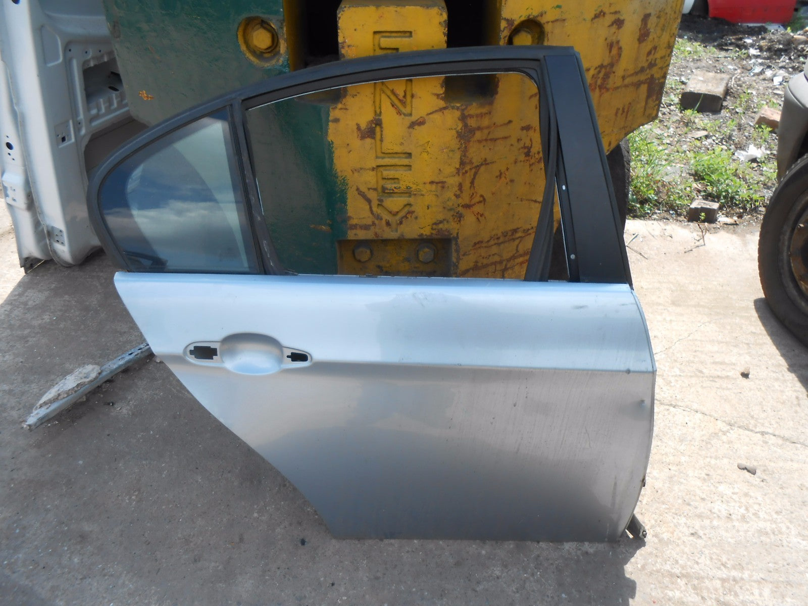 BMW 3 SERIES E90 2009 OSR DRIVER SIDE REAR BARE DOOR SHELL 896/5 BLUEWATER MET
