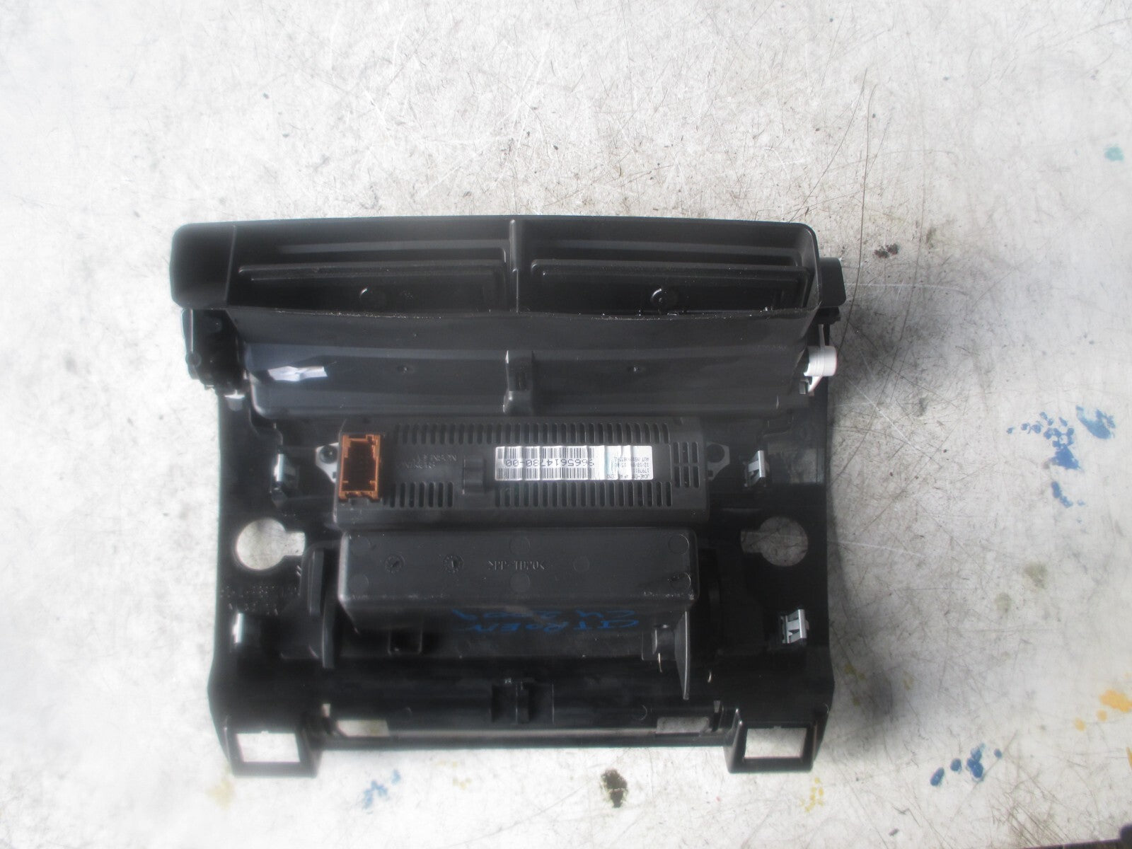 2009 CITROEN C4 MIDDLE DASH CLOCK DISPLAY 9665614780