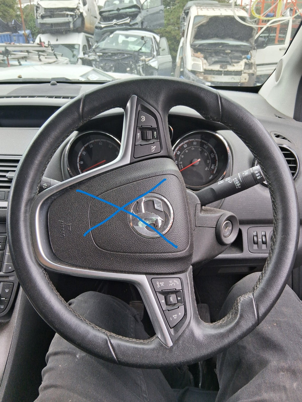 2017 VAUXHALL MERIVA B MK2 MULTIFUNCTIONAL STEERING WHEEL WITHOUT AIRBAG