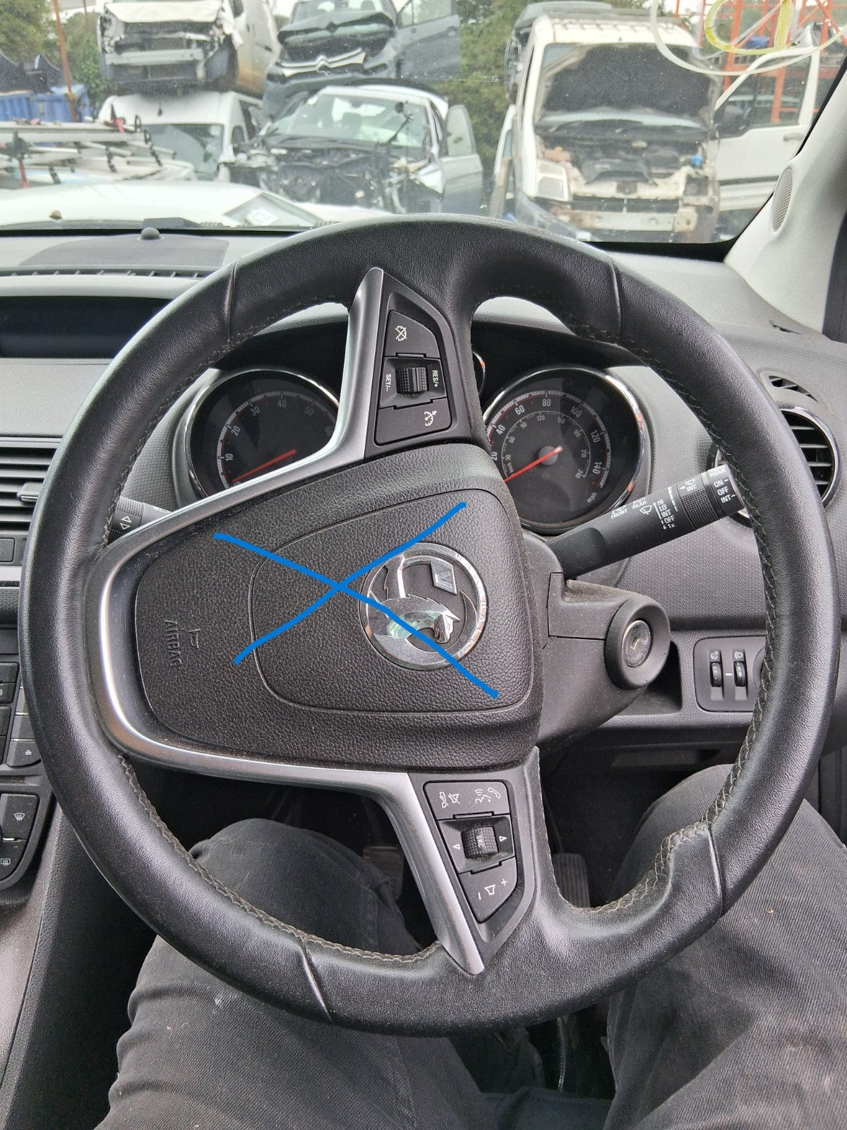 2017 VAUXHALL MERIVA B MK2 MULTIFUNCTIONAL STEERING WHEEL WITHOUT AIRBAG