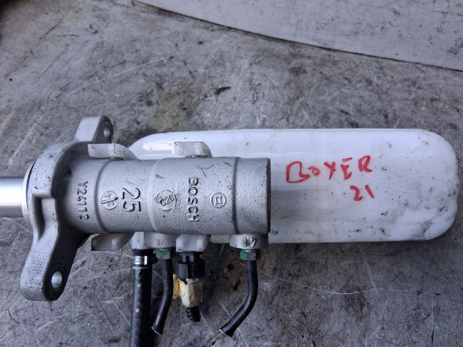 2021 PEUGEOT BOXER MK3 2.1 DIESEL BRAKE SERVO RESERVOIR 0204255096