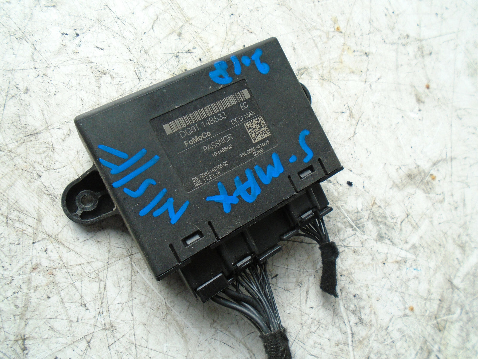 FORD MONDEO MK5 2017 NSF PASSENGER SIDE FRONT DOOR CONTROL MODULE DG9T14B533EC