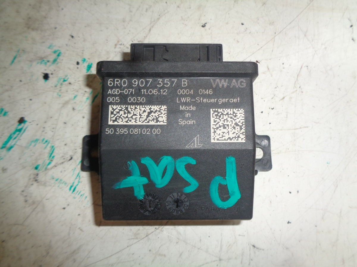 VW VOLKSWAGEN PASSAT CC 2012 HEADLIGHT CONTROL MODULE UNIT 6R0907357B